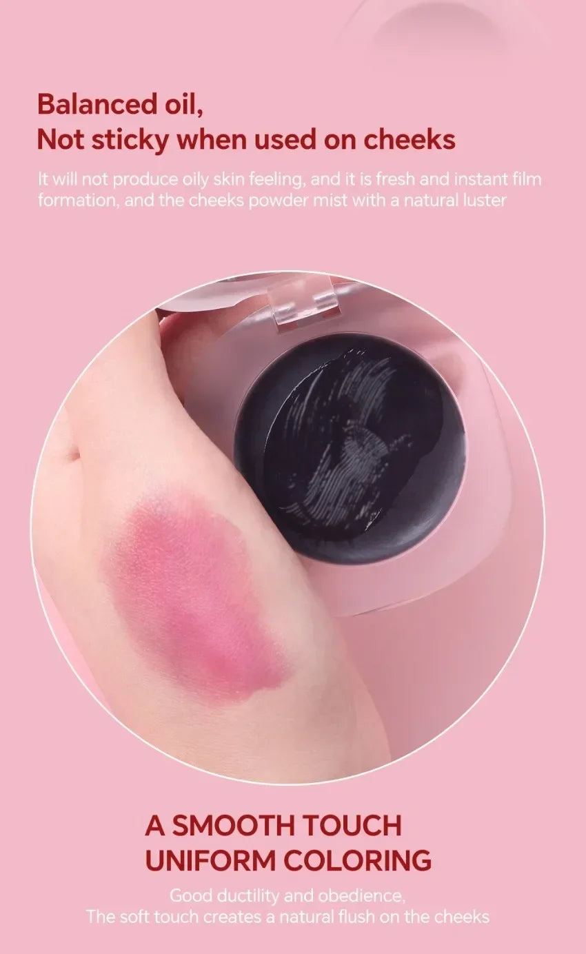 Private Label Color Changing Blush Cream Custom Waterproof Lasting Black Temperature Change Makeup Wholesale Black-White Box